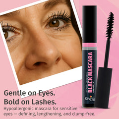 Reviva Labs mascara wand bristles designed for gentle separation and volume