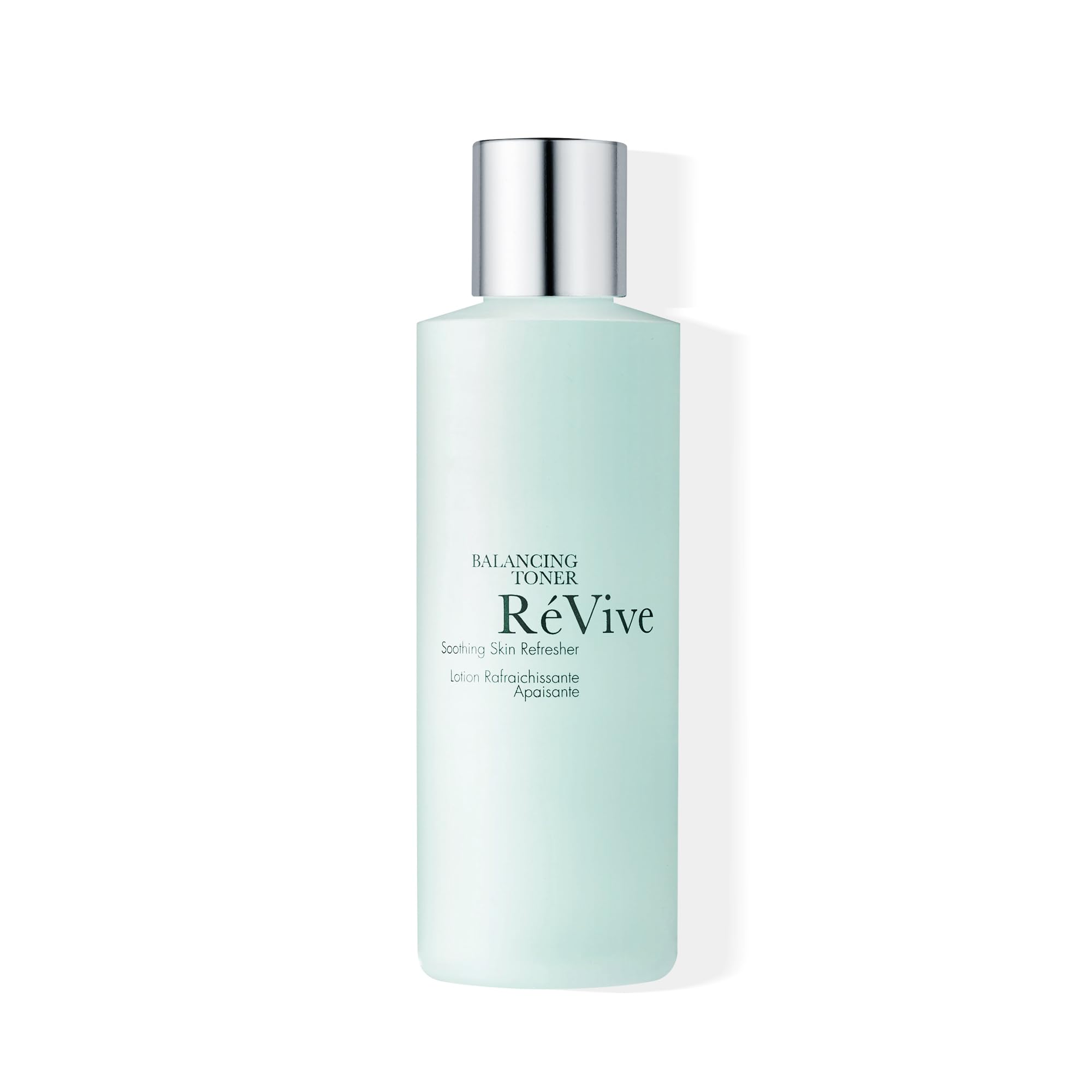 RéVive bottle front showing clean design and soothing toner benefits
