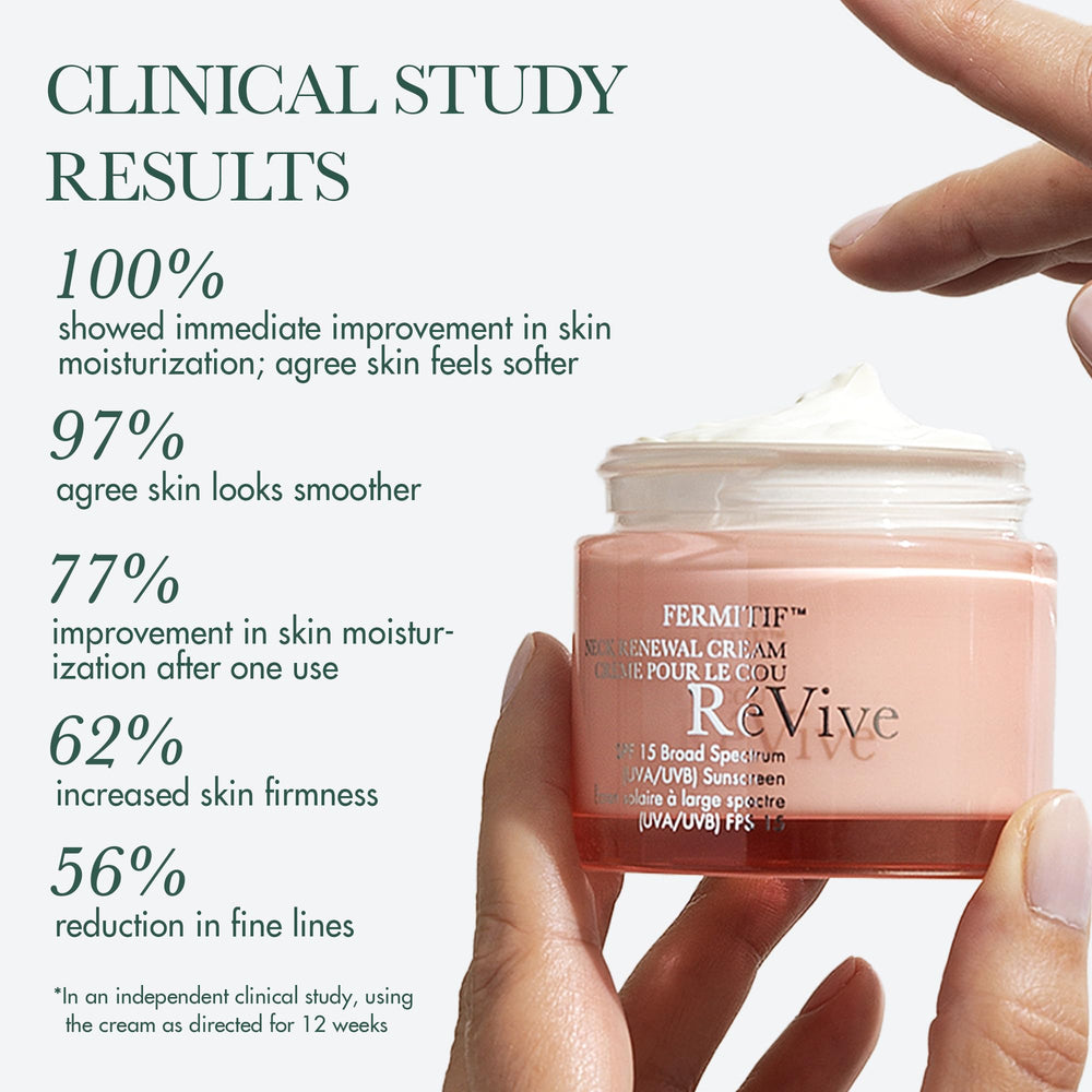 RéVive cream spread on hand demonstrating smooth application and quick absorbency