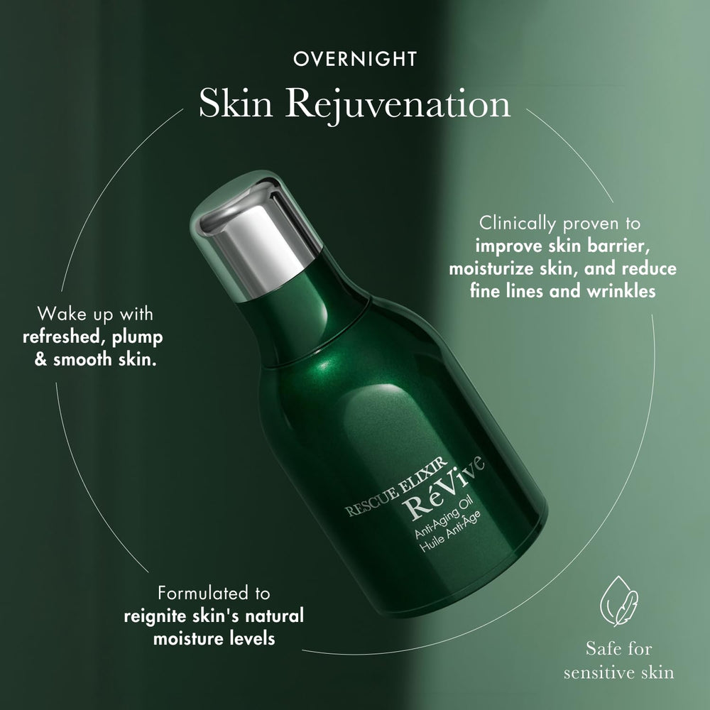 RéVive bottle in hand for scale illustrating the 30 ml travel-friendly size