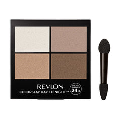 Revlon 555 Moonlit compact front view showing portable palette and clear lid benefit