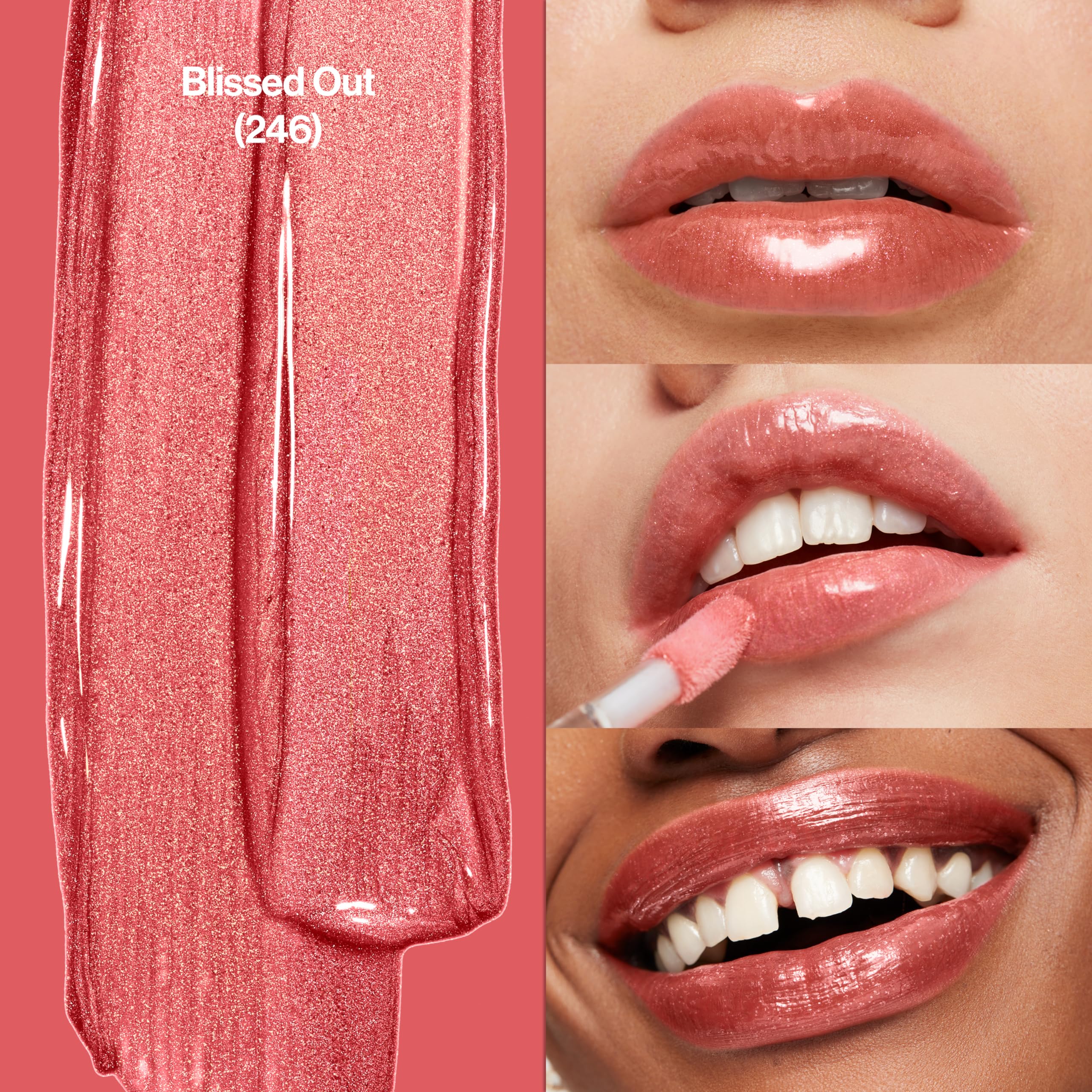 Revlon oversized applicator close-up delivering even high-shine coverage
