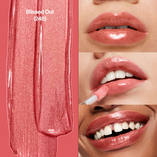 Revlon oversized applicator close-up delivering even high-shine coverage