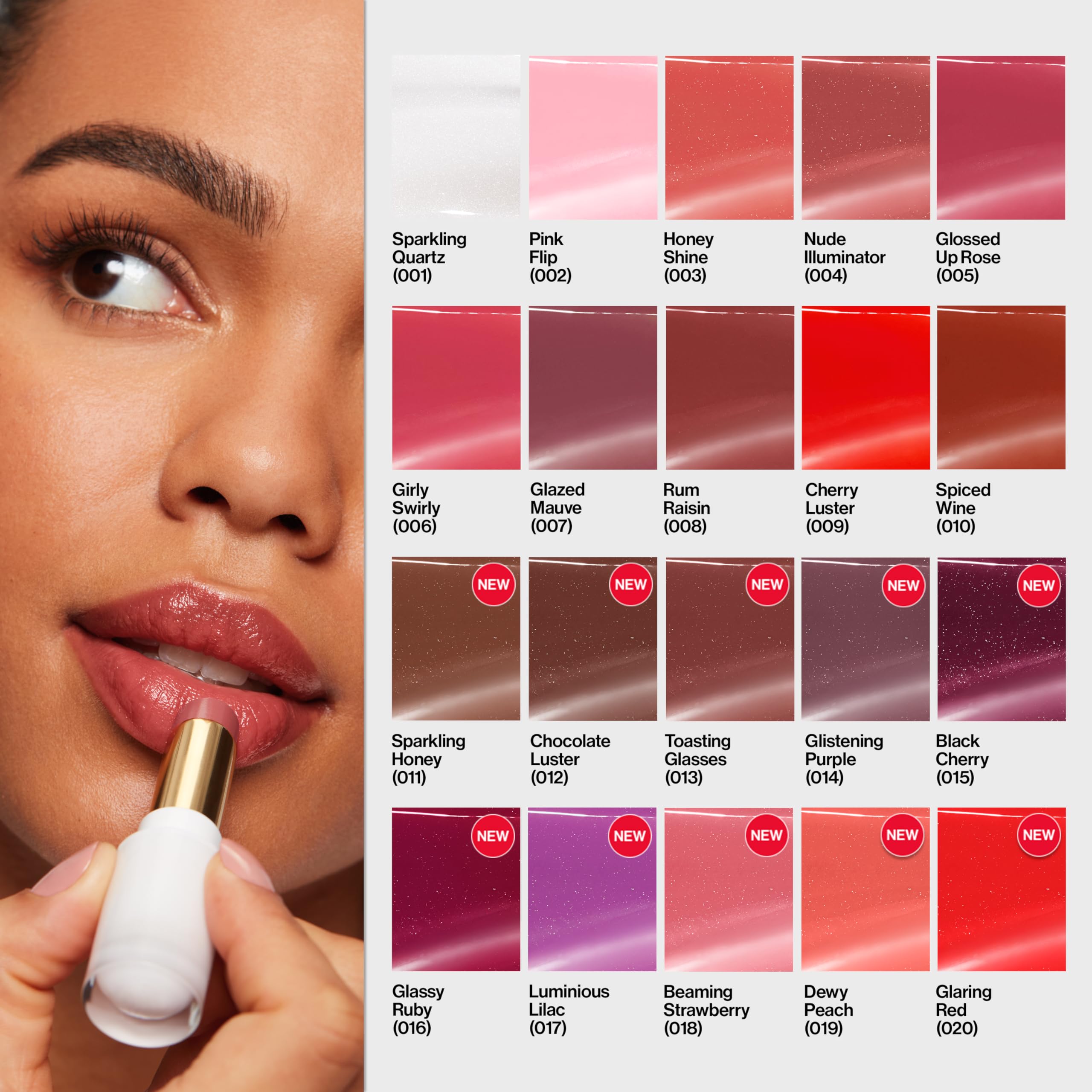 REVLON product next to award badge showing recognized quality and popular appeal benefit