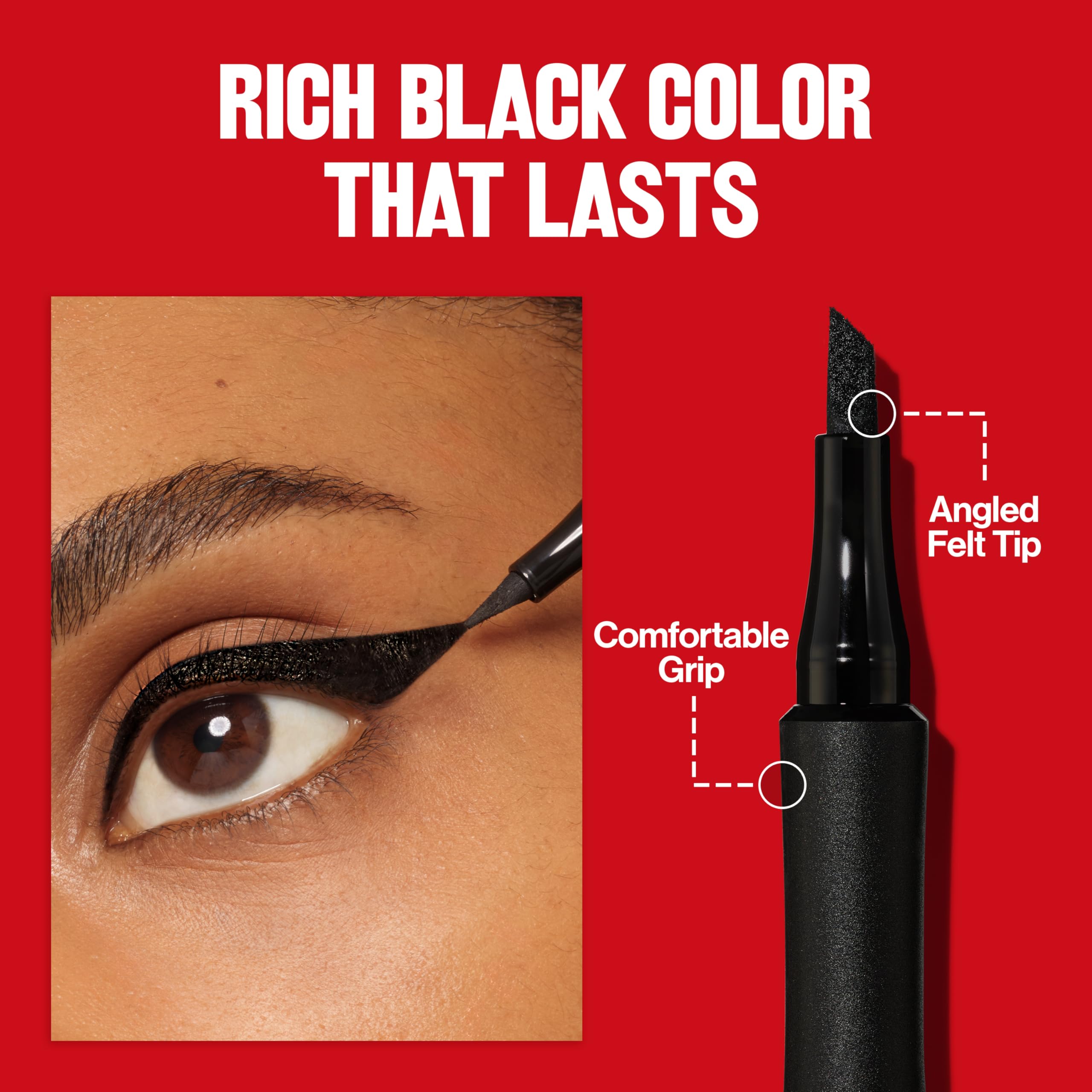 Revlon ballpoint tip detail ideal for dotting and graphic lash accents with accuracy