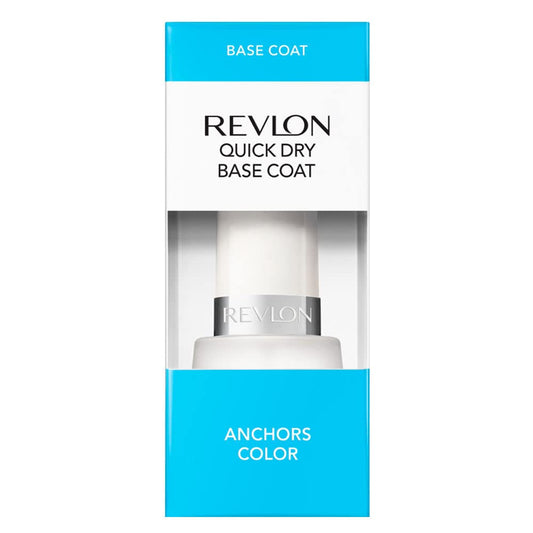 Revlon base coat brush closeup displaying even bristles for streak-free application