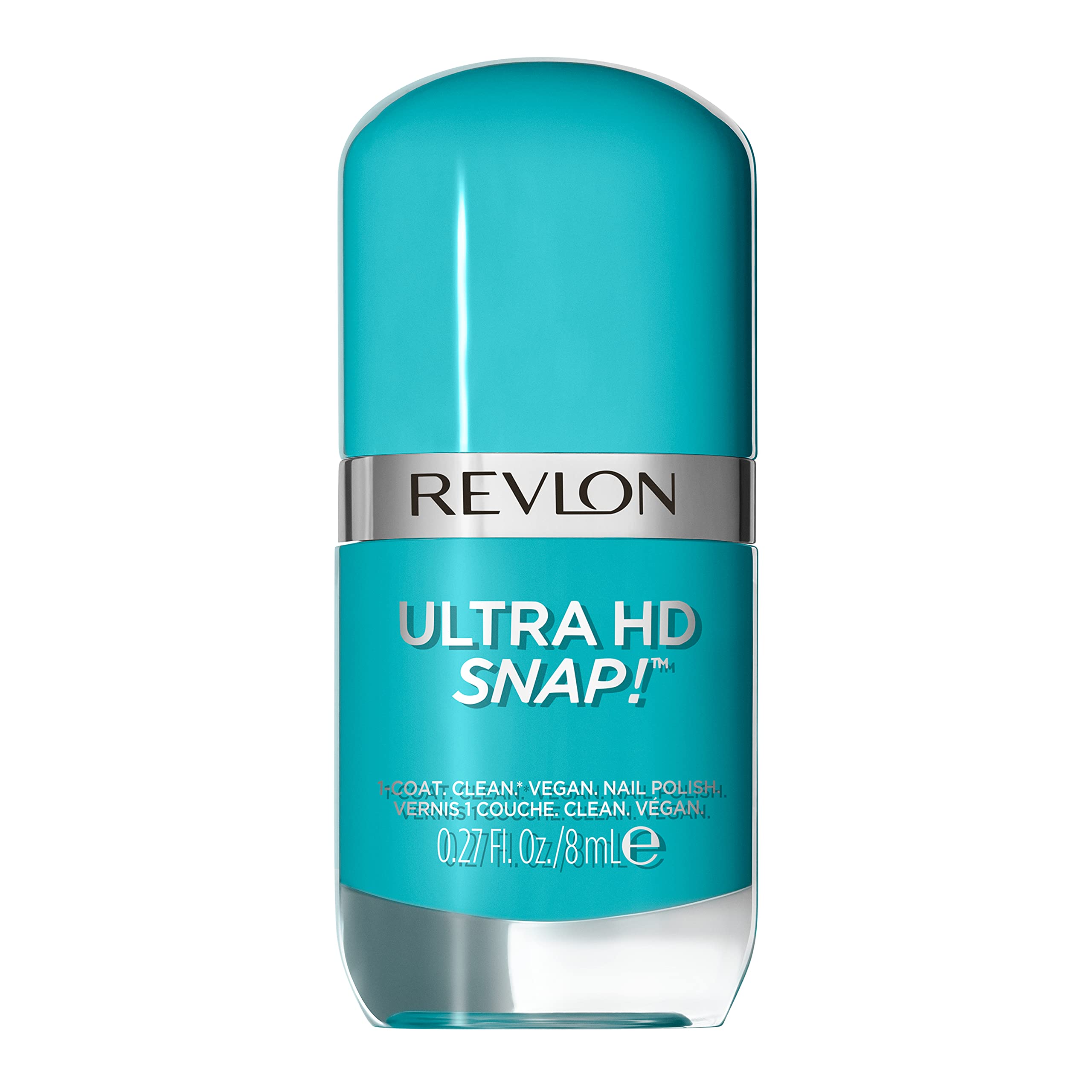 REVLON bottle front view of Blue My Mind showing rich glossy color and clean branding