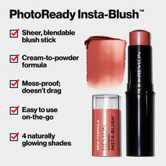 Revlon cream-to-powder texture close-up illustrating smooth blendability benefit