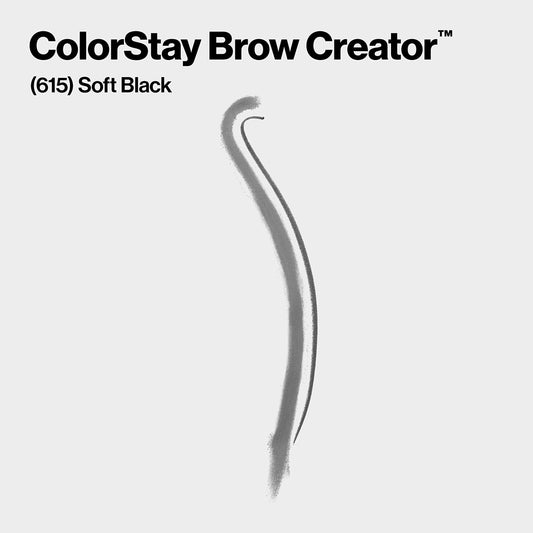 Revlon pencil tip close-up demonstrating precise micro-sculpting for natural hair-like strokes