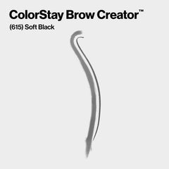 Revlon pencil tip close-up demonstrating precise micro-sculpting for natural hair-like strokes