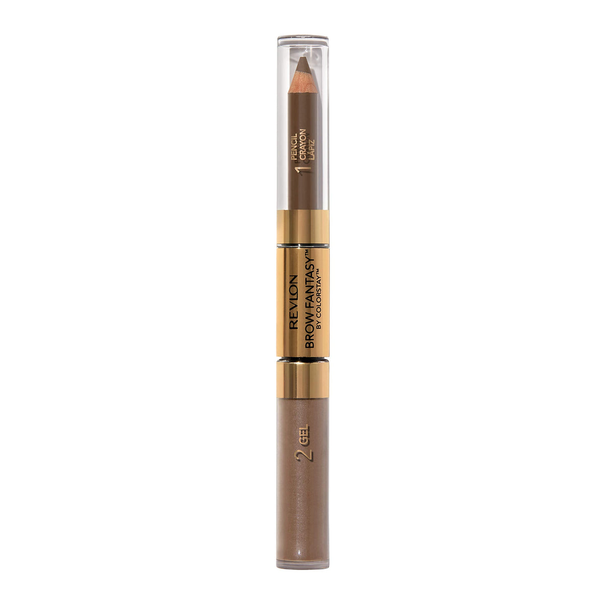 Revlon Brow Fantasy front packaging showing compact 2-in-1 convenience