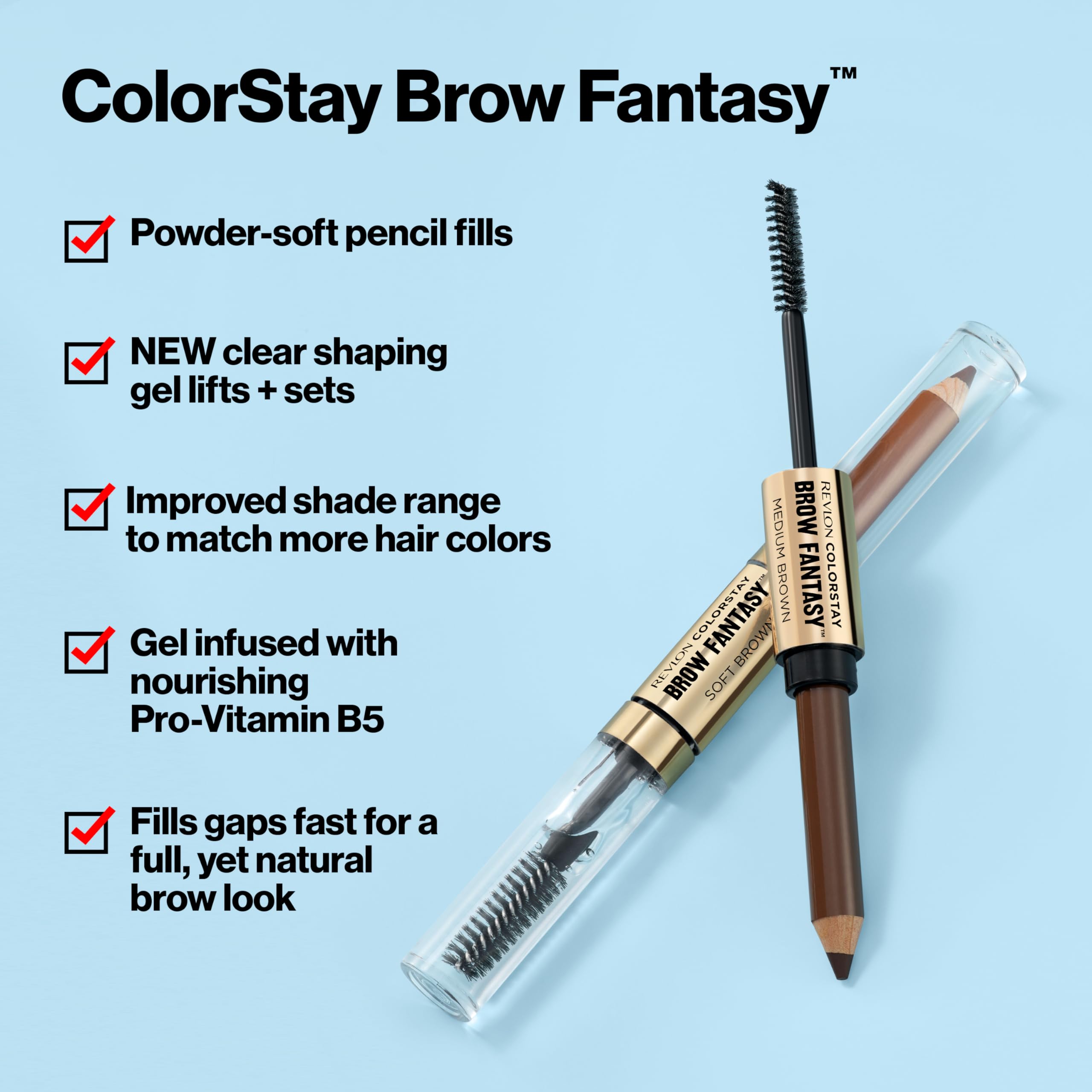 Revlon open duo held in hand showing ease of use and convenient two‑step benefit