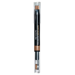 Revlon BrowLights pencil front view showing packaging and product benefits