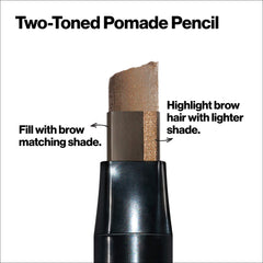 Revlon Browlights swatches on skin revealing matte and luminous tones for lift