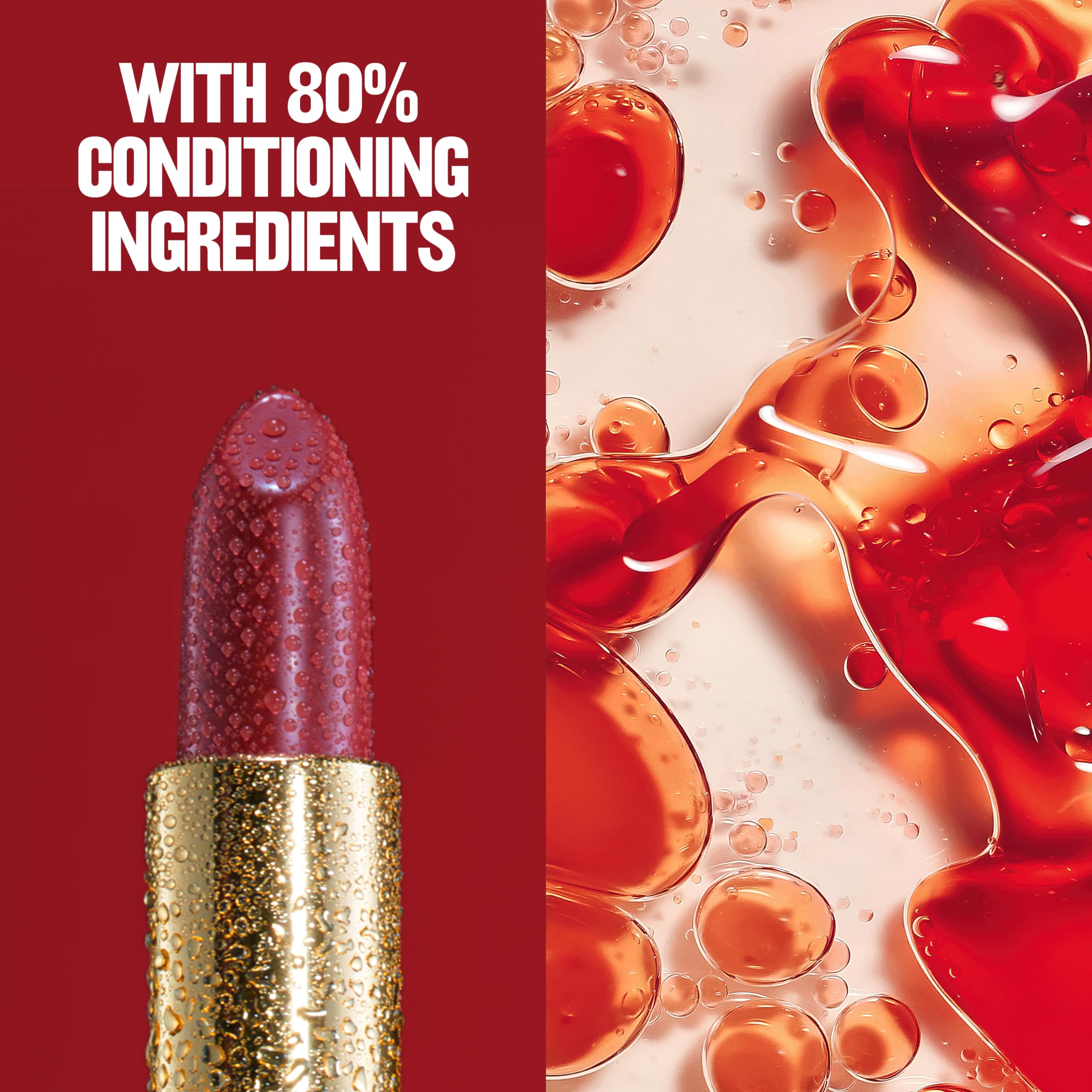 Revlon cap and base logo detail highlighting brand finish and premium feel benefit