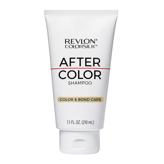 REVLON ColorSilk front bottle view showing product and benefit of color care