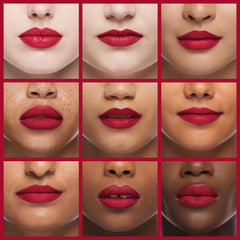 Revlon ColorStay applied to lips, crisp edge and fuller-looking lips benefit