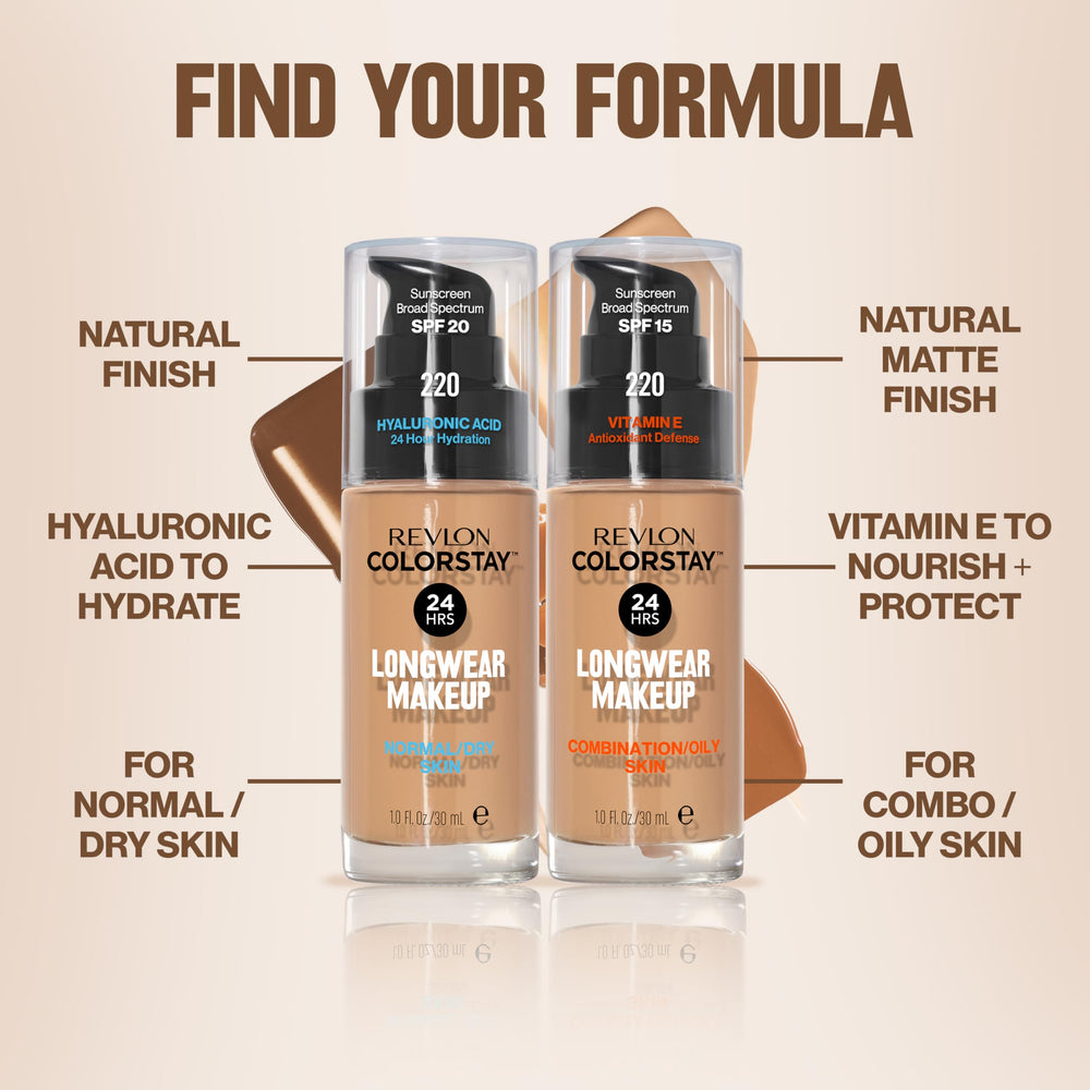 Revlon ColorStay applied with makeup sponge showcasing buildable coverage and seamless blending