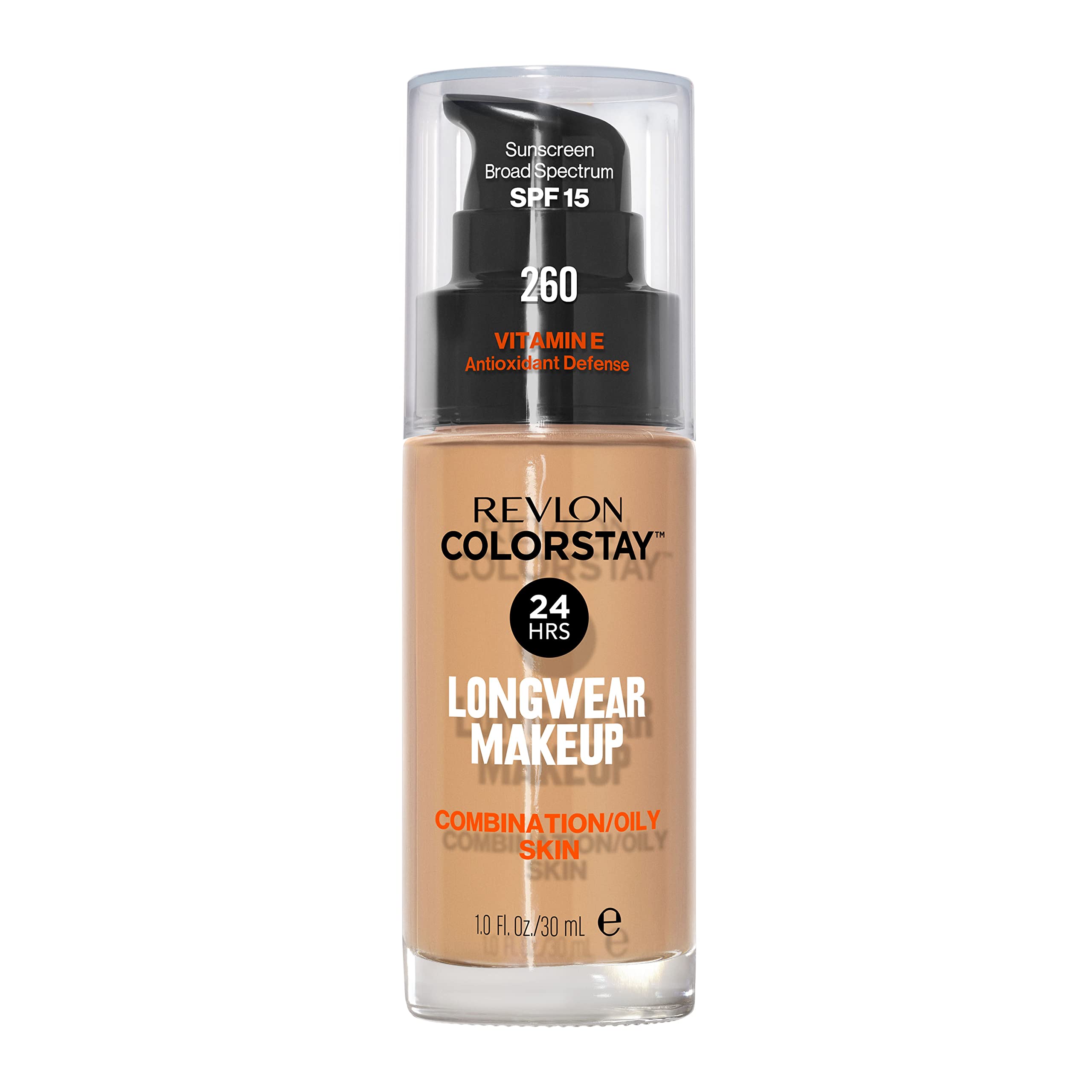 Revlon ColorStay bottle front showing packaging and durable finish benefit