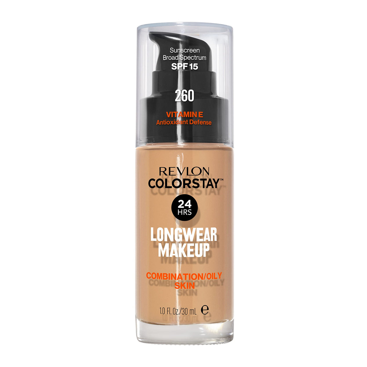 Revlon ColorStay bottle front showing packaging and durable finish benefit
