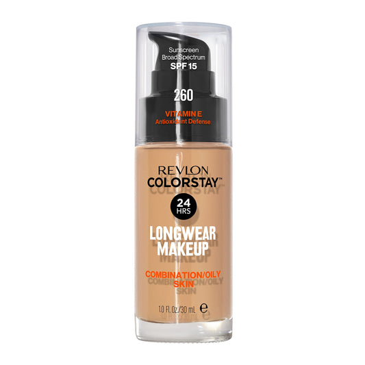 Revlon ColorStay bottle front showing packaging and durable finish benefit