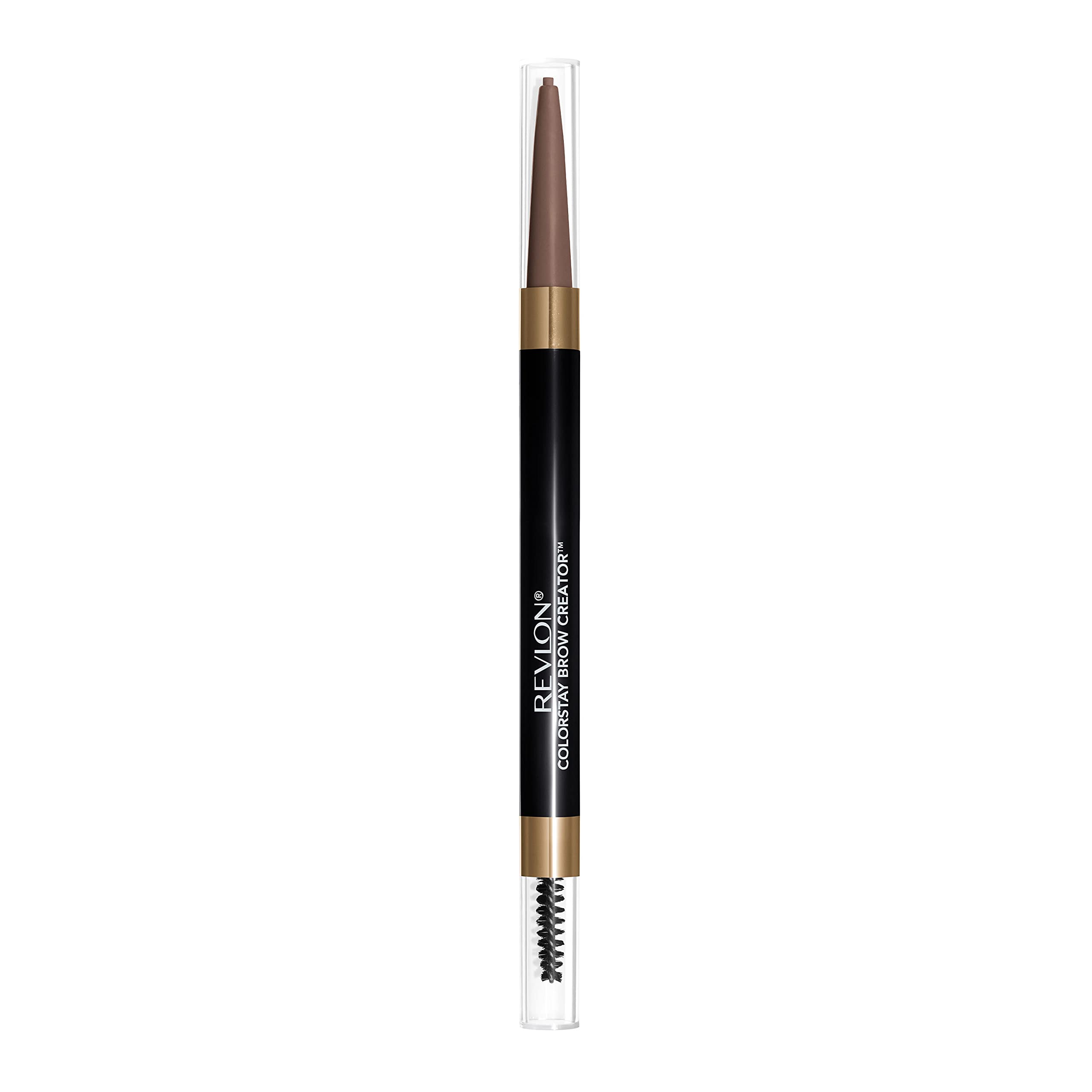 Revlon ColorStay Brow Creator front packaging showing product benefits