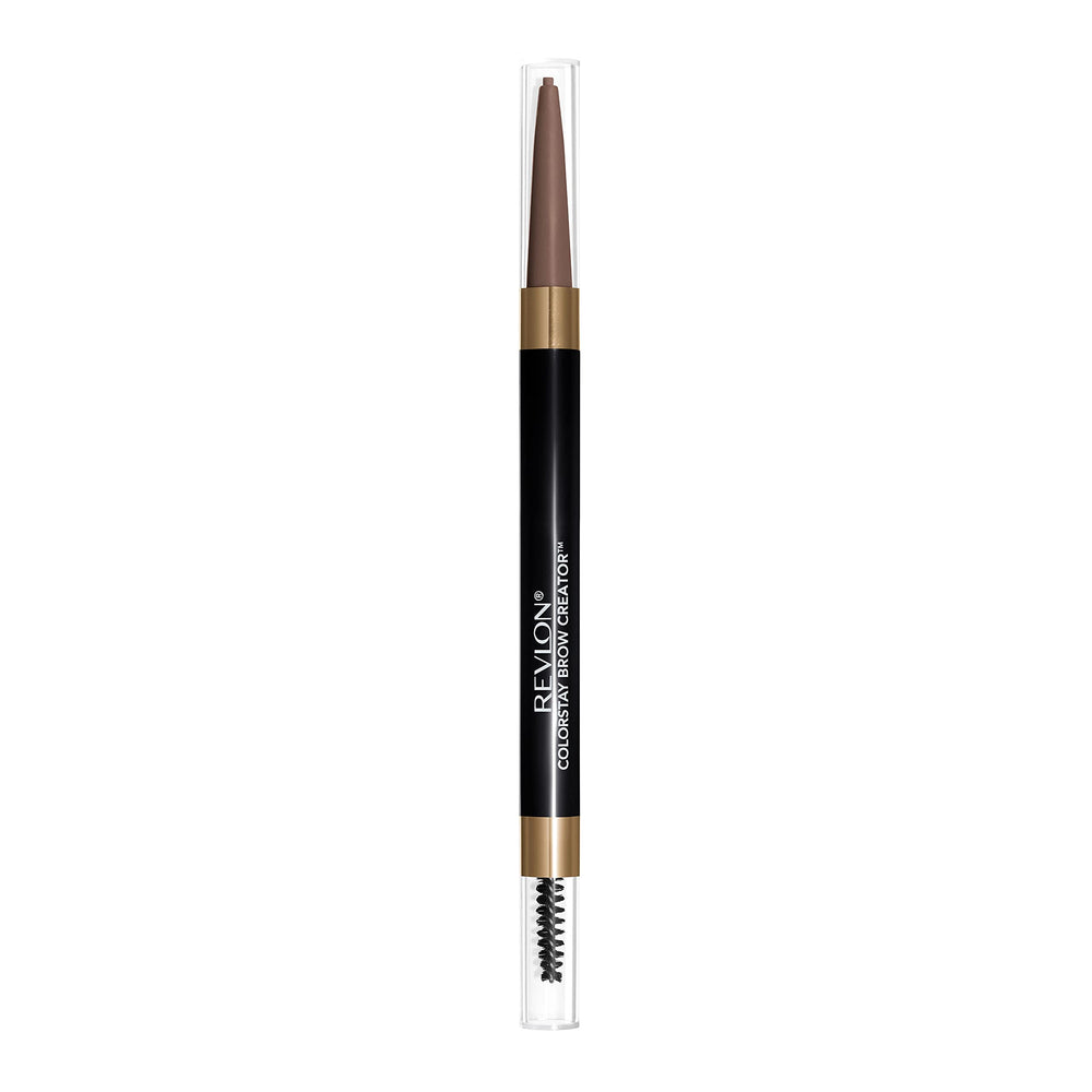 Revlon ColorStay Brow Creator front packaging showing product benefits
