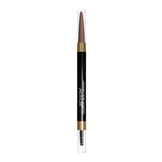 Revlon ColorStay Brow Creator front packaging showing product benefits