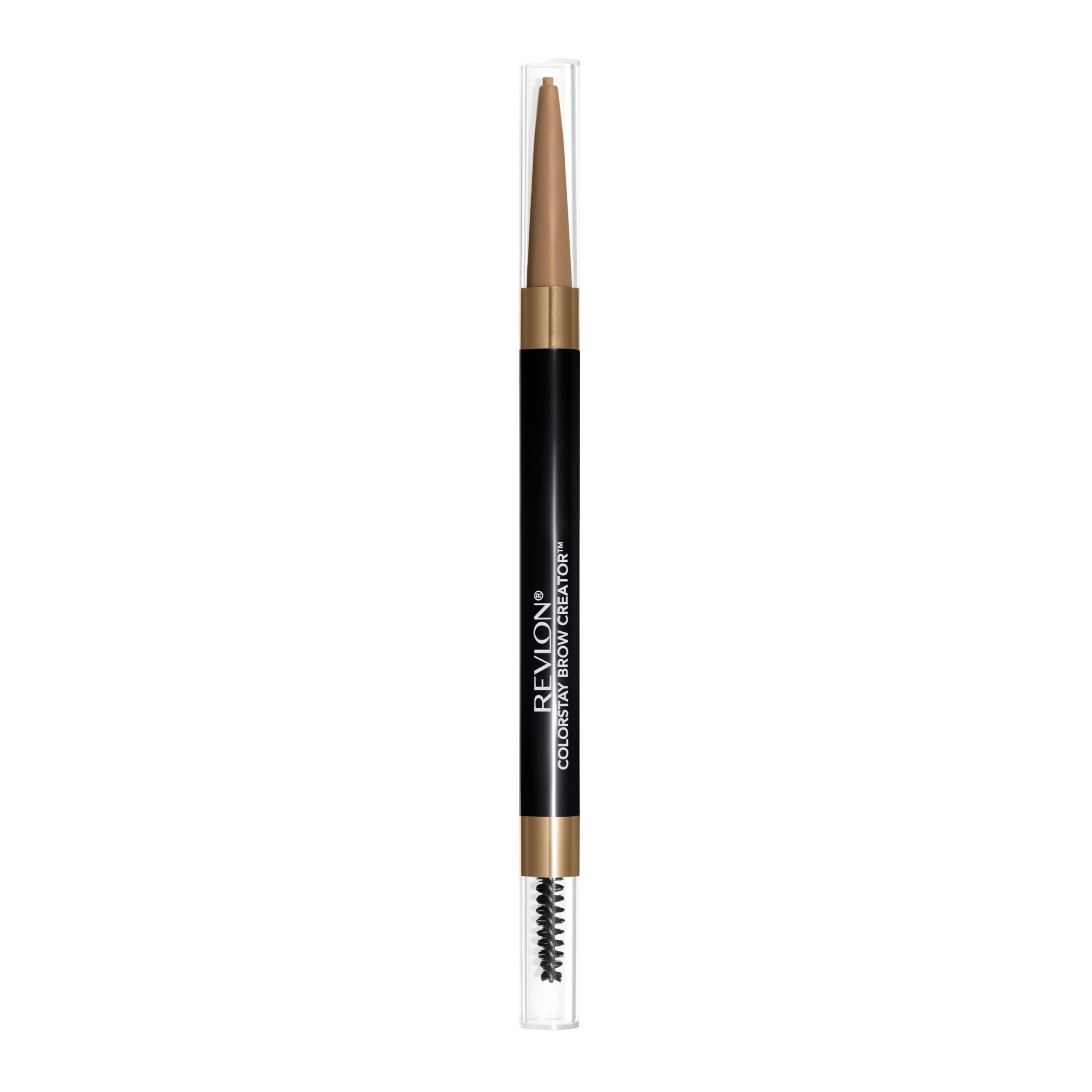 Revlon ColorStay Brow Creator front packaging showing shade 600 Blonde and benefits