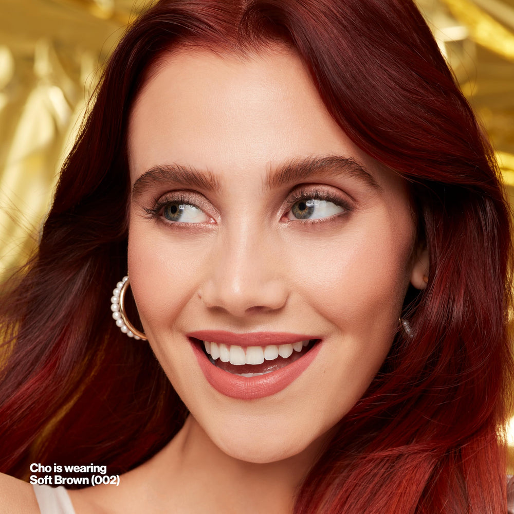 Revlon ColorStay Brow Fantasy clear gel applicator showing lift and hold benefit