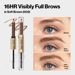 Revlon ColorStay Brow Fantasy texture stroke swatch showing powdery finish