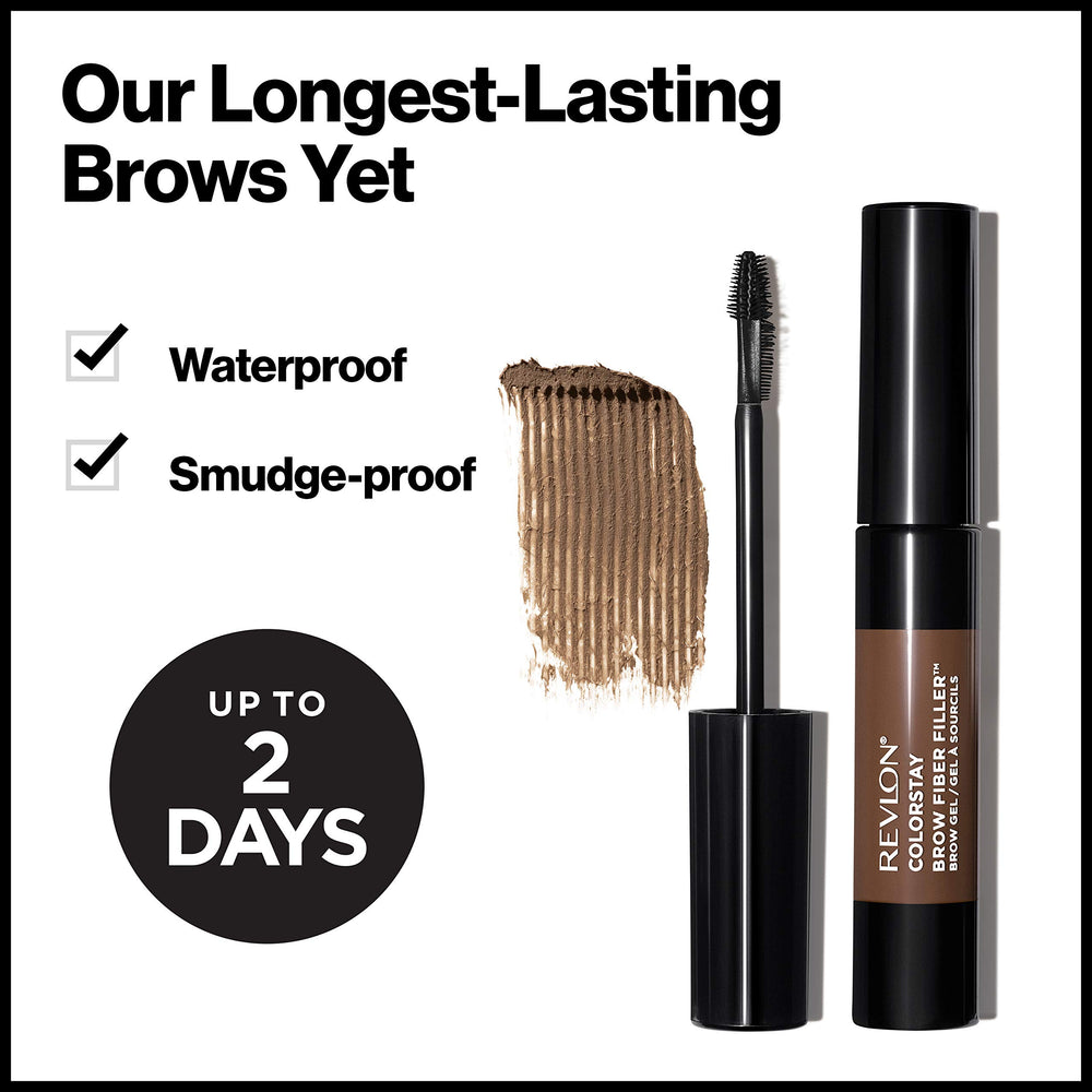 Revlon warm brown swatches on skin showing buildable tint