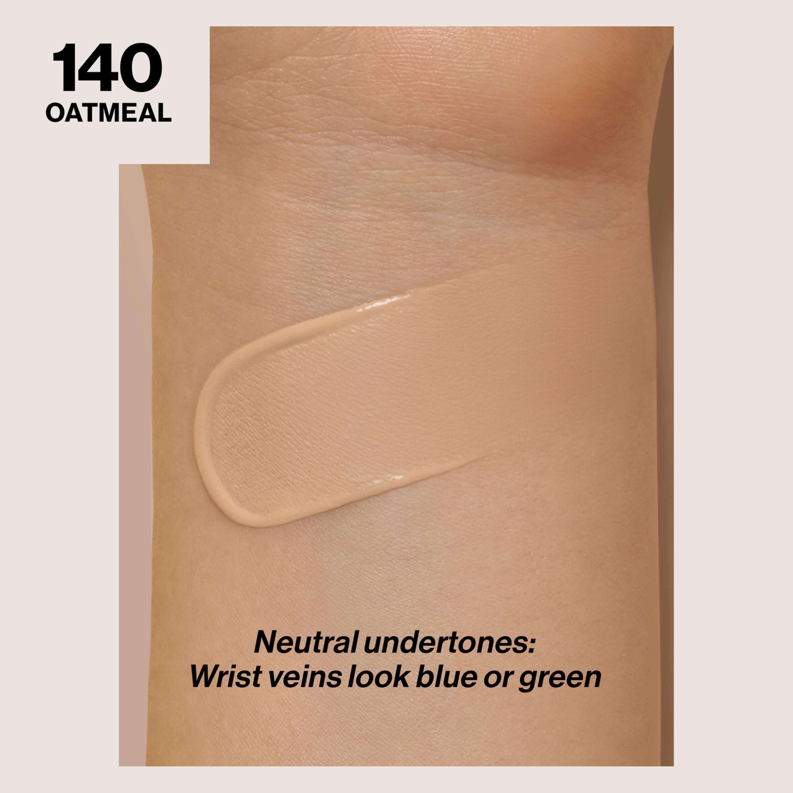 Revlon ColorStay texture droplet close-up highlighting blendable, lightweight feel