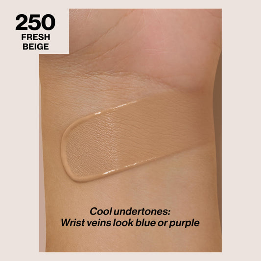 Revlon ColorStay texture close-up demonstrating creamy matte blendability