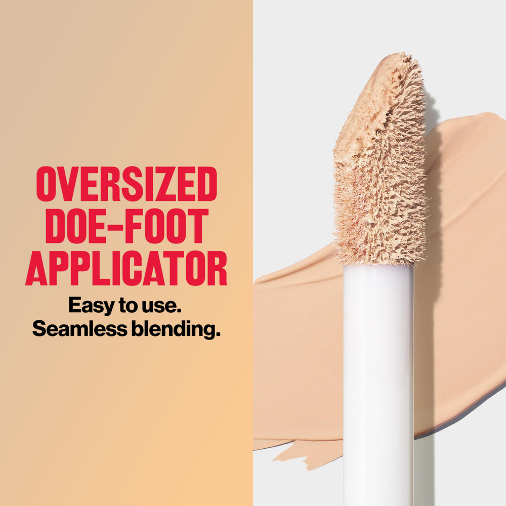 Revlon concealer next to coin for scale to demonstrate 0.34 fl oz