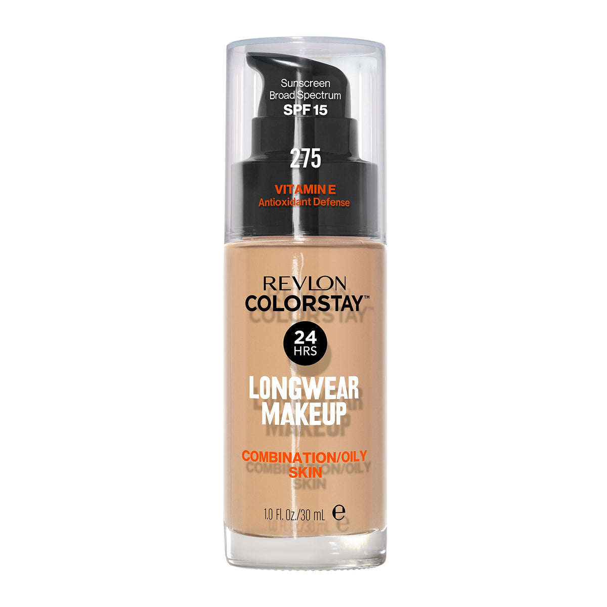 Revlon ColorStay front bottle showing label and shade for long-wear benefit