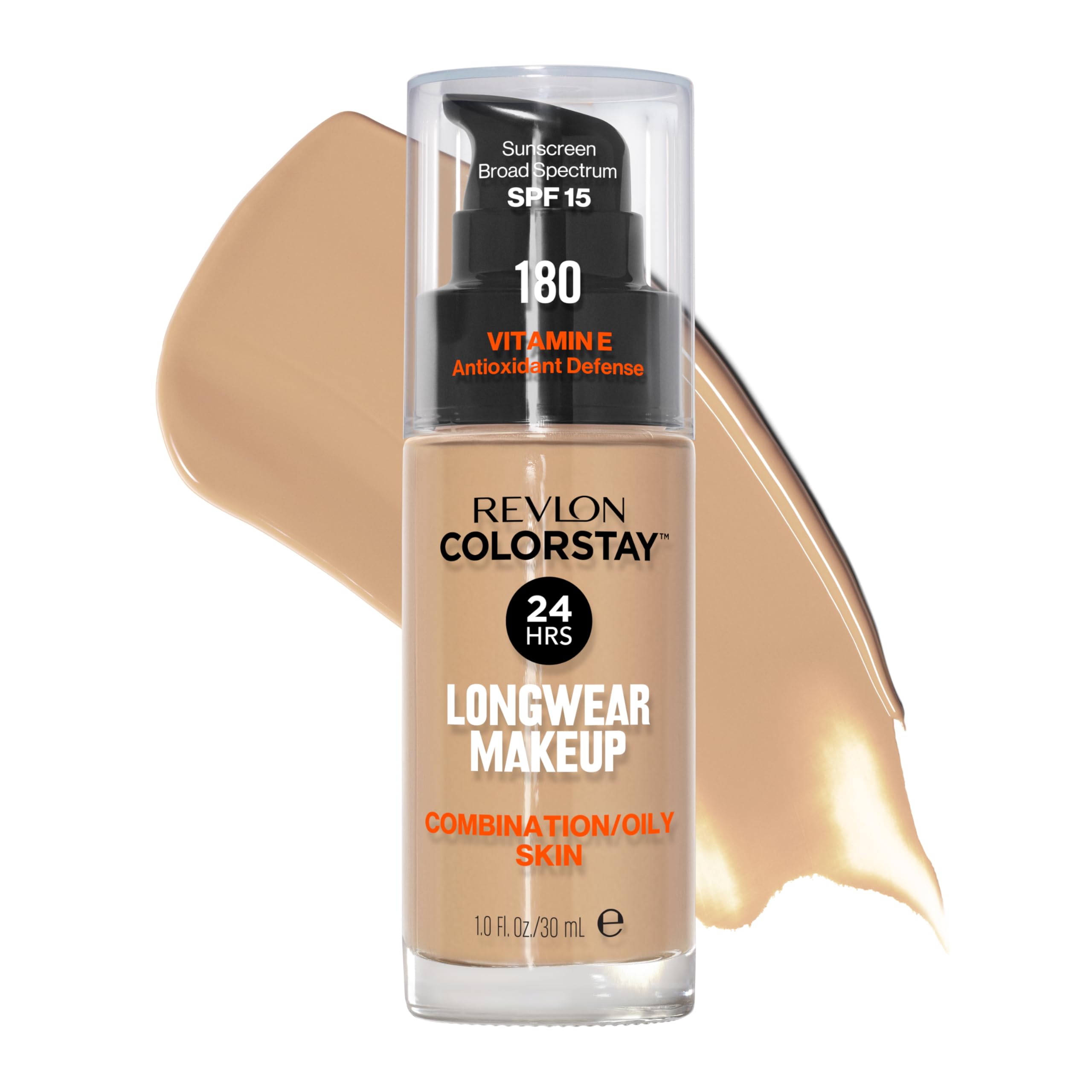 Revlon ColorStay front bottle showing product and branding for reliable longwear