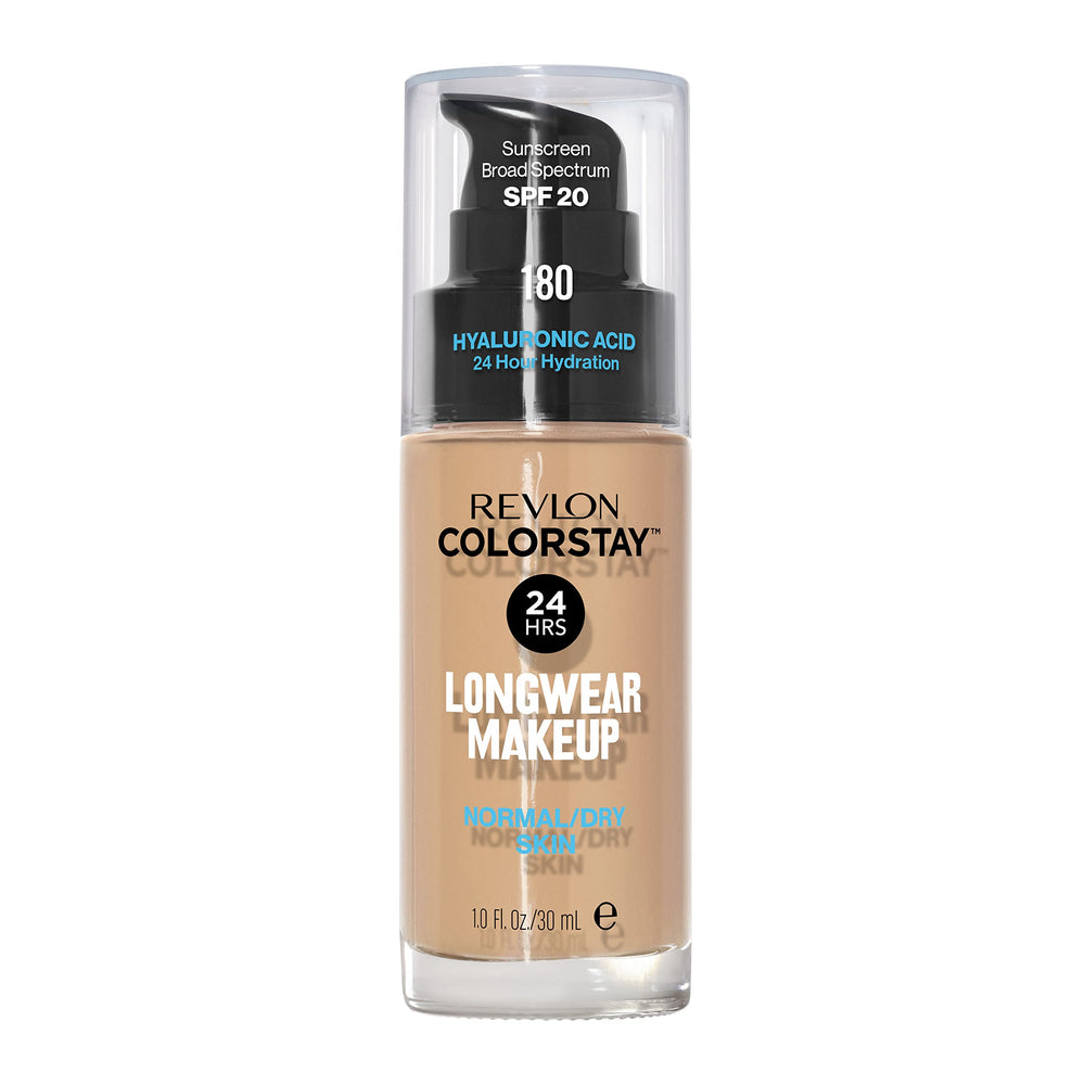 Revlon ColorStay front bottle showing label and SPF 20 benefit