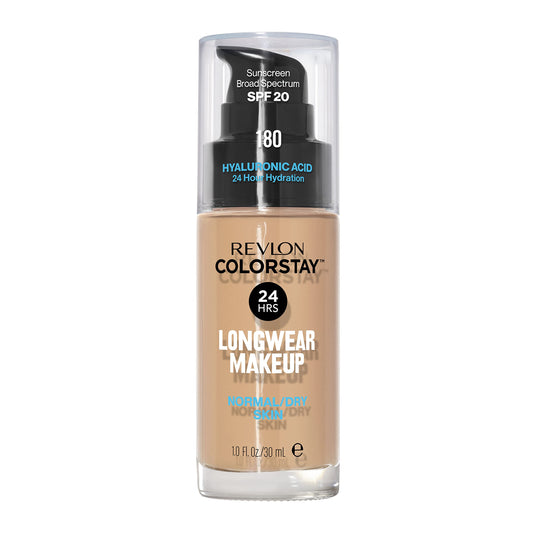 Revlon ColorStay front bottle showing label and SPF 20 benefit
