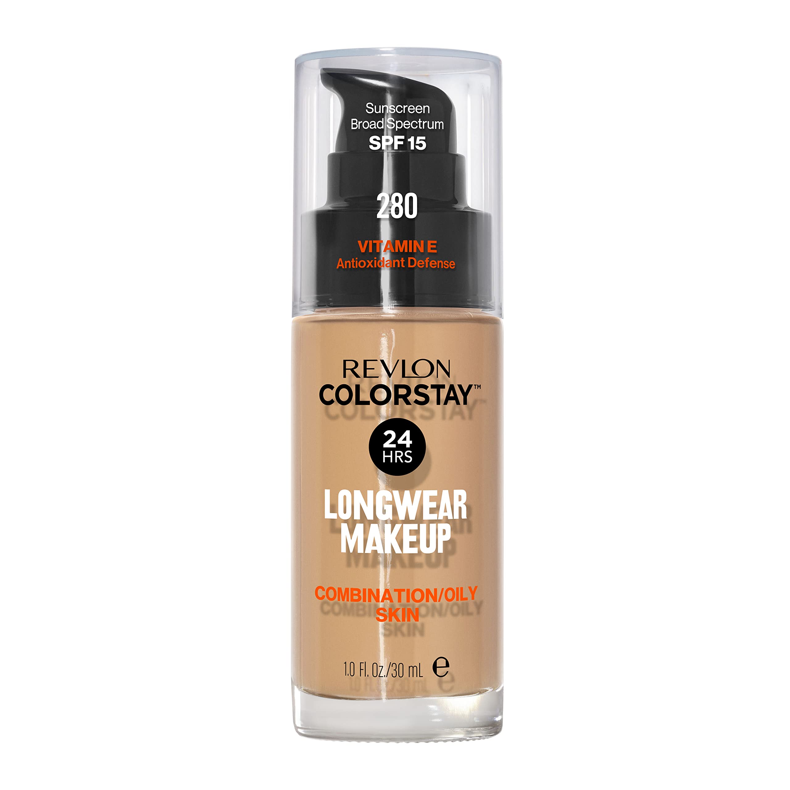 Revlon ColorStay front packaging showing shade and benefits