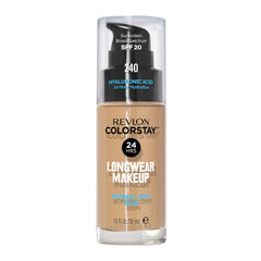 Revlon bottle front packaging showing shade and pump for easy dispensing