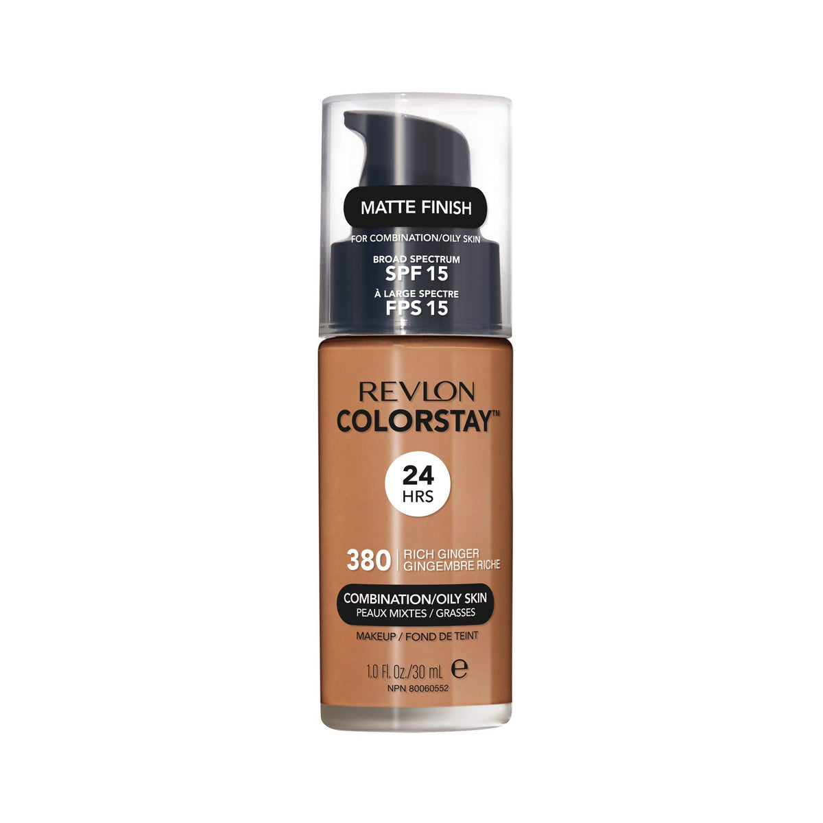Revlon ColorStay front packaging showing bottle and label, clear product benefits