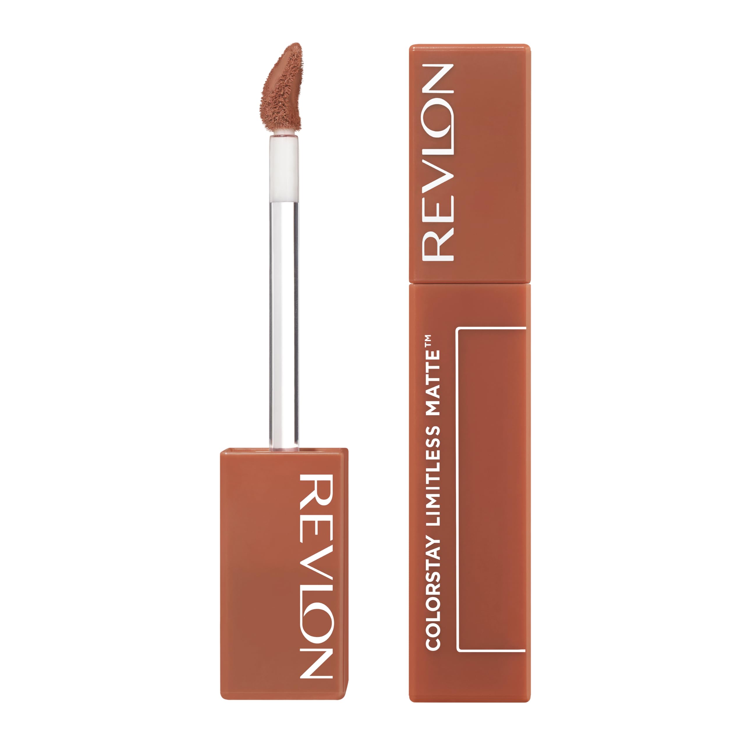 Revlon ColorStay front packaging showing shade and sleek tube benefit longwear