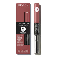 Revlon ColorStay front packaging showing shade 340 Eternally Tan and dual-ended benefit