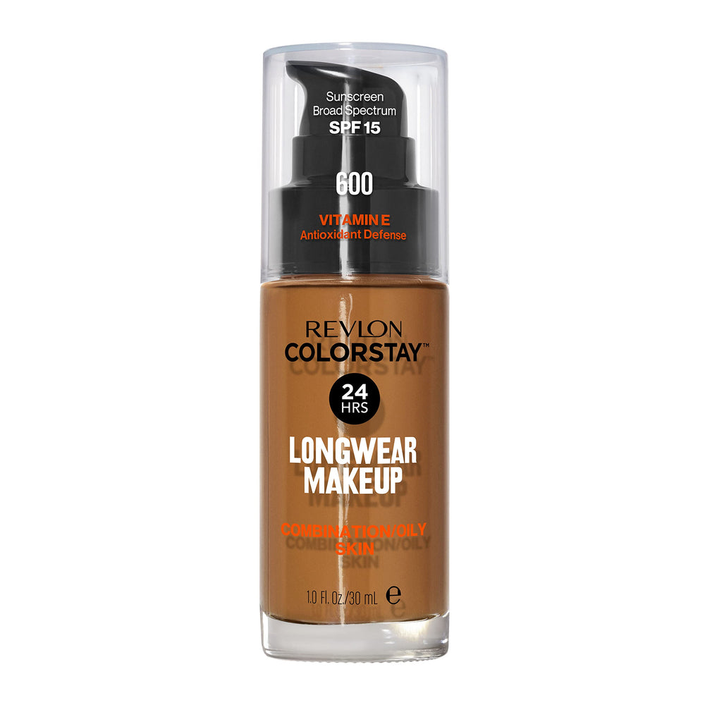 Revlon ColorStay front packaging showing label and shade with clear product info and shelf-ready appeal