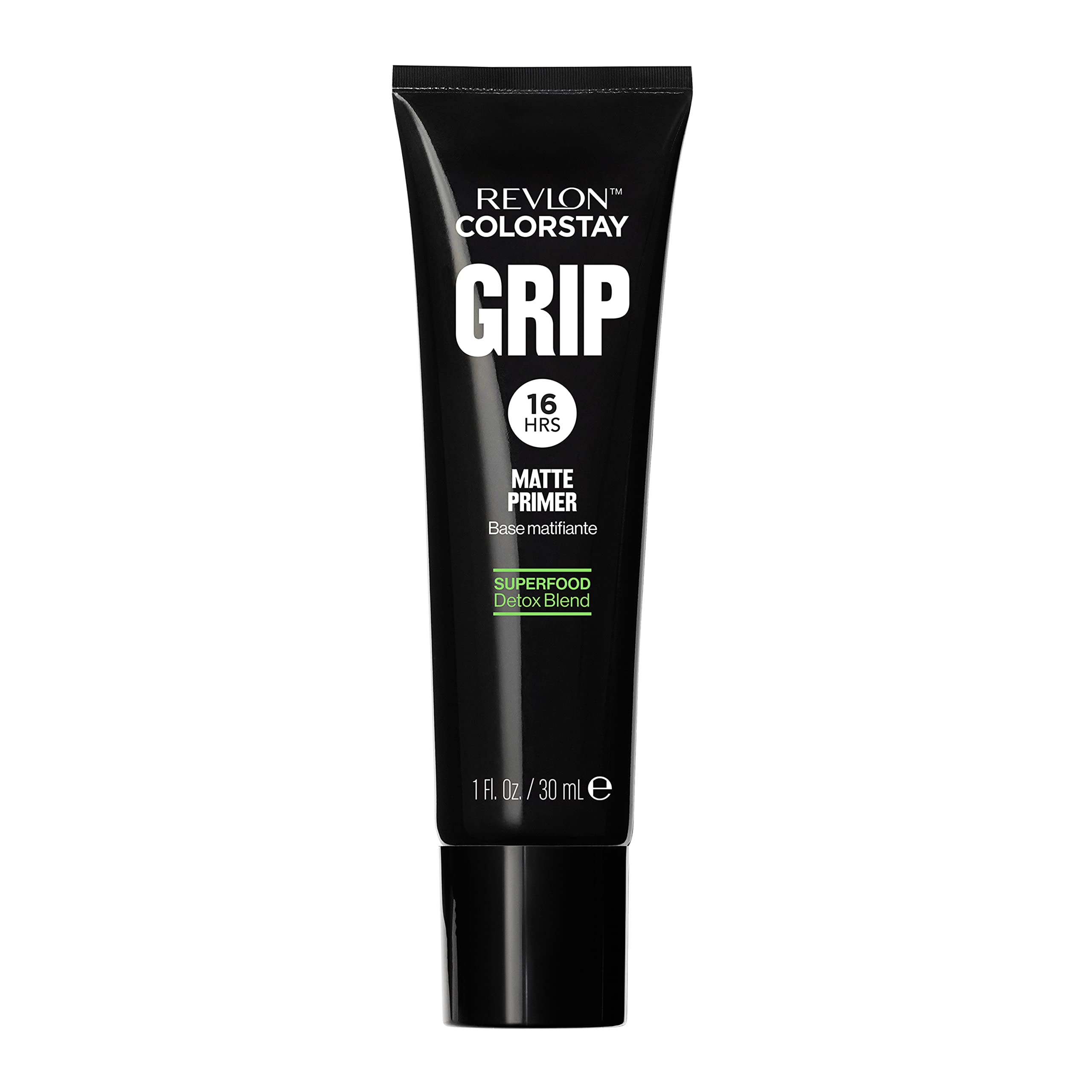 Revlon primer front packaging showing product benefits and size
