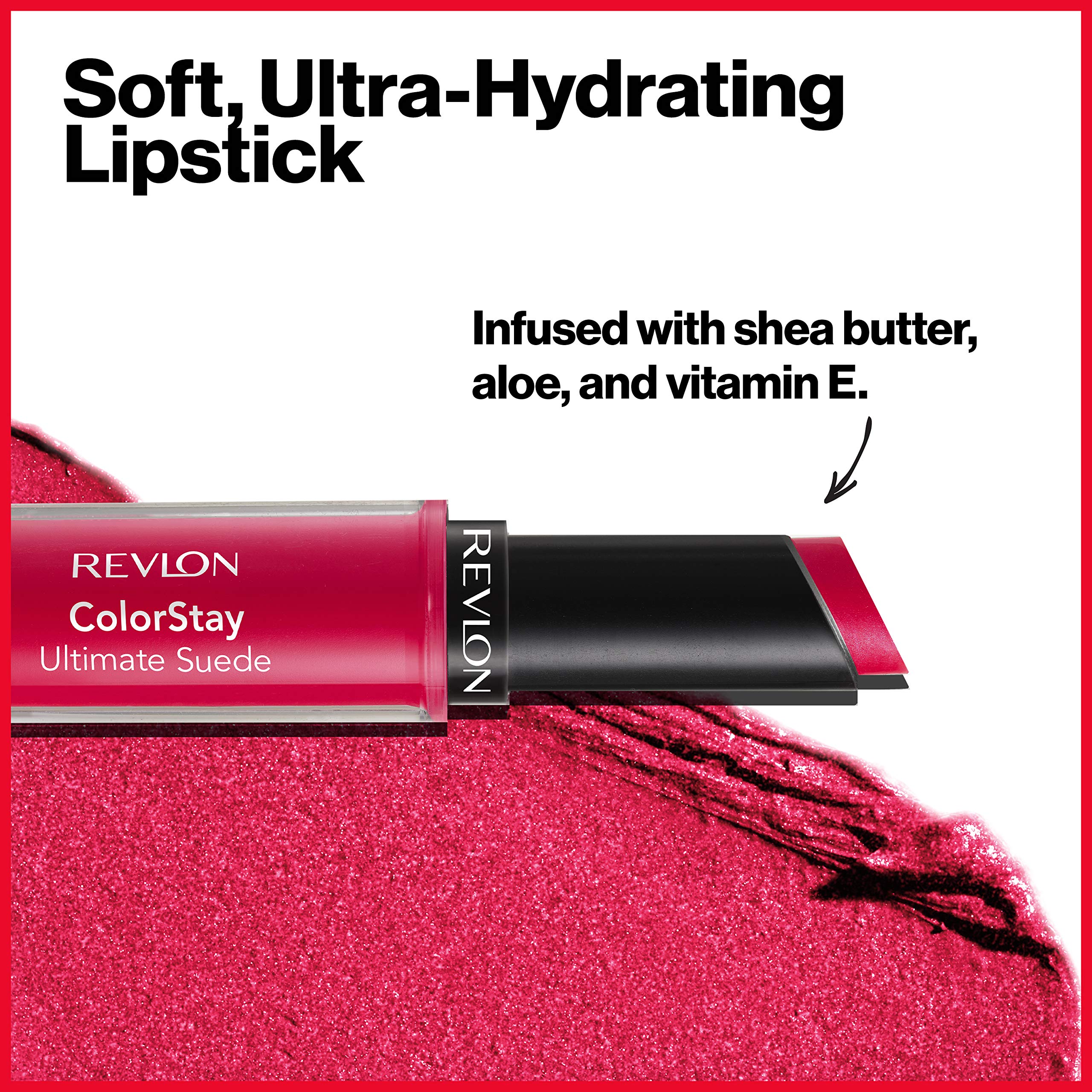 REVLON lipstick Influencer 099 size and packaging with compact scale for travel
