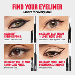 REVLON model wearing eyeliner for everyday matte eye definition