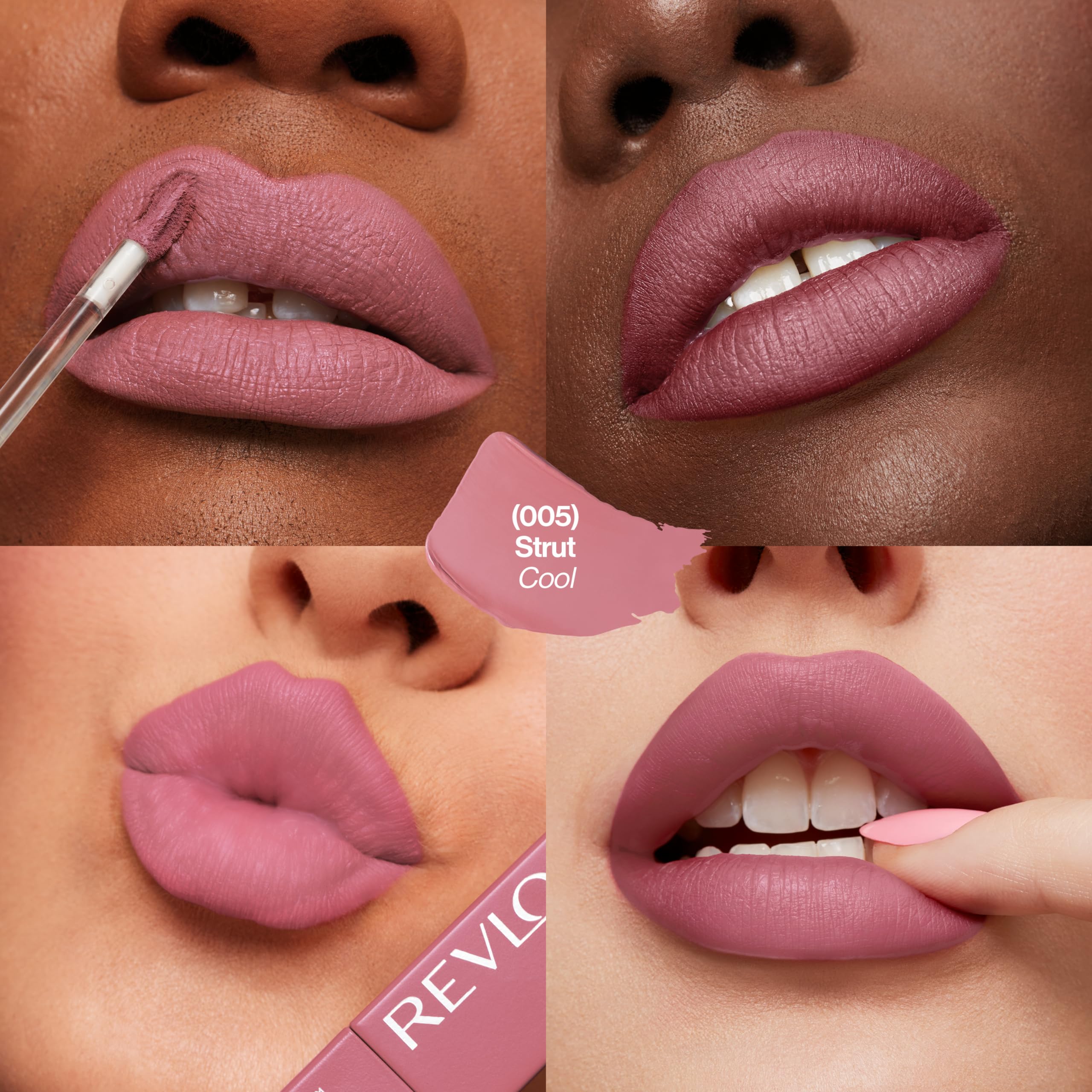 Revlon applicator close-up demonstrating precise lip-hugging tip and easy control