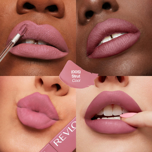 Revlon applicator close-up demonstrating precise lip-hugging tip and easy control